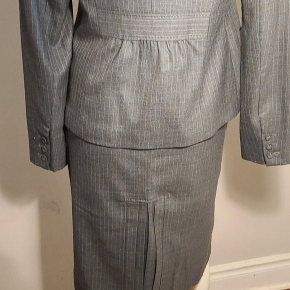 RW & Company pinstriped wool blend skirt suit - Picture 9 of 13